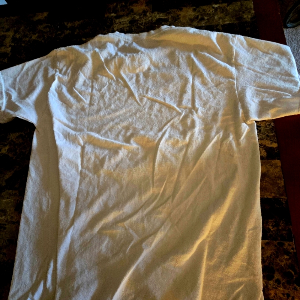 A white men's T-shirt brand unknown